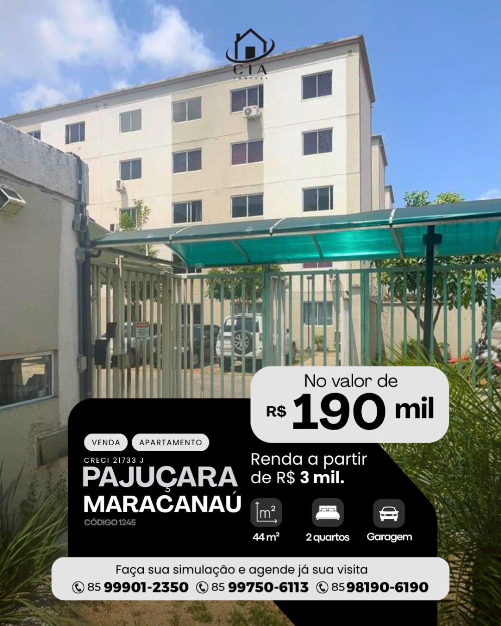 Apartamento > venda > Pajuçara - Maracanaú/CE