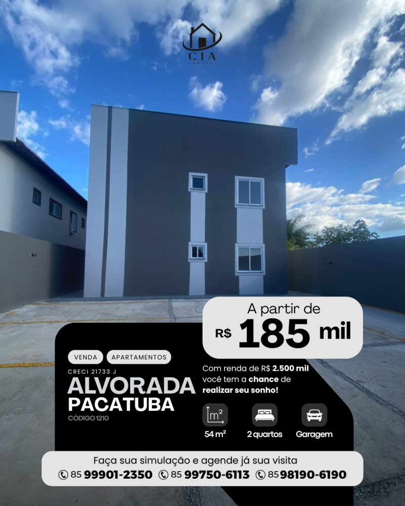 Apartamento > venda > Alvorada - Pacatuba/CE