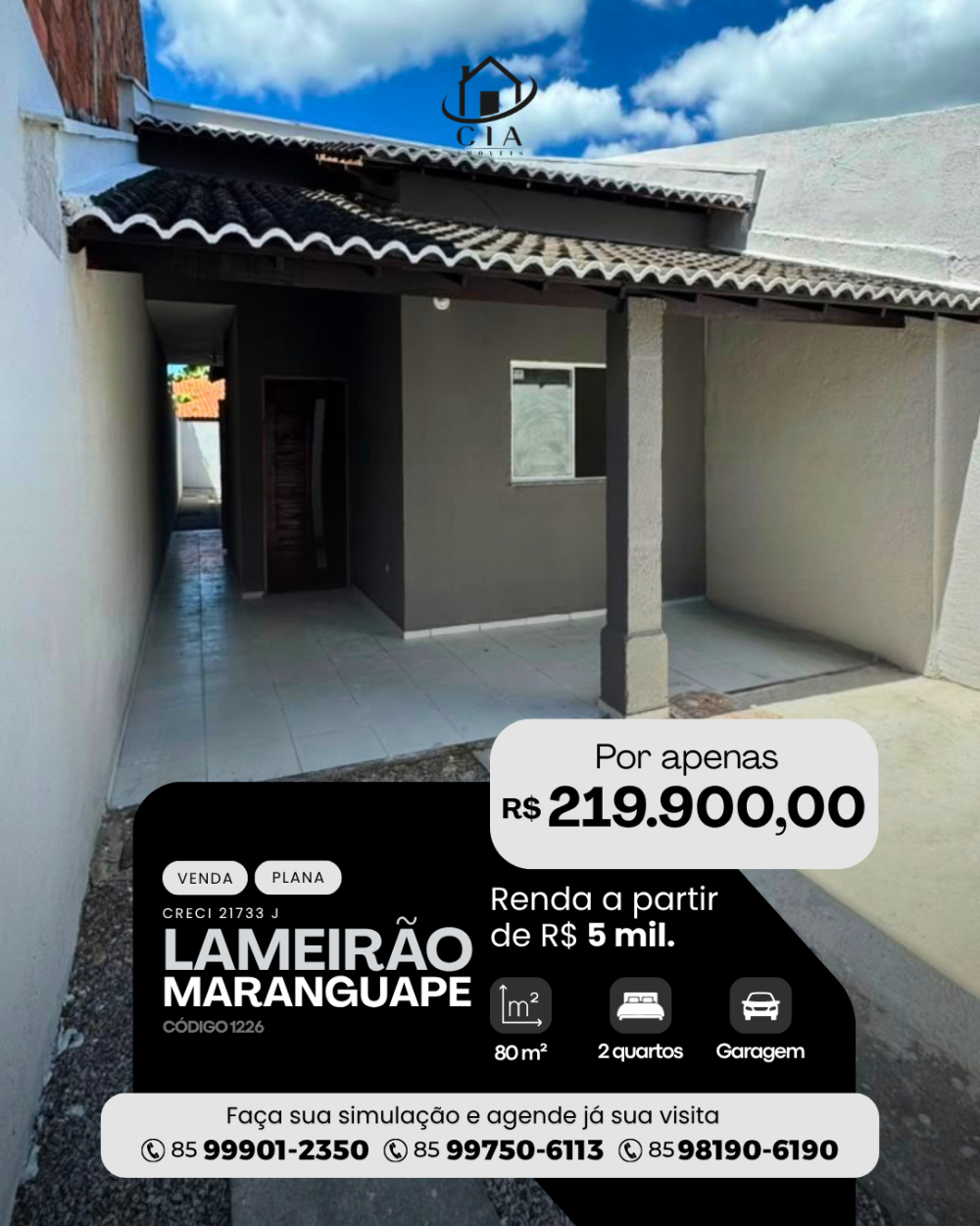 Casa > venda > Lameirão - Maranguape/CE