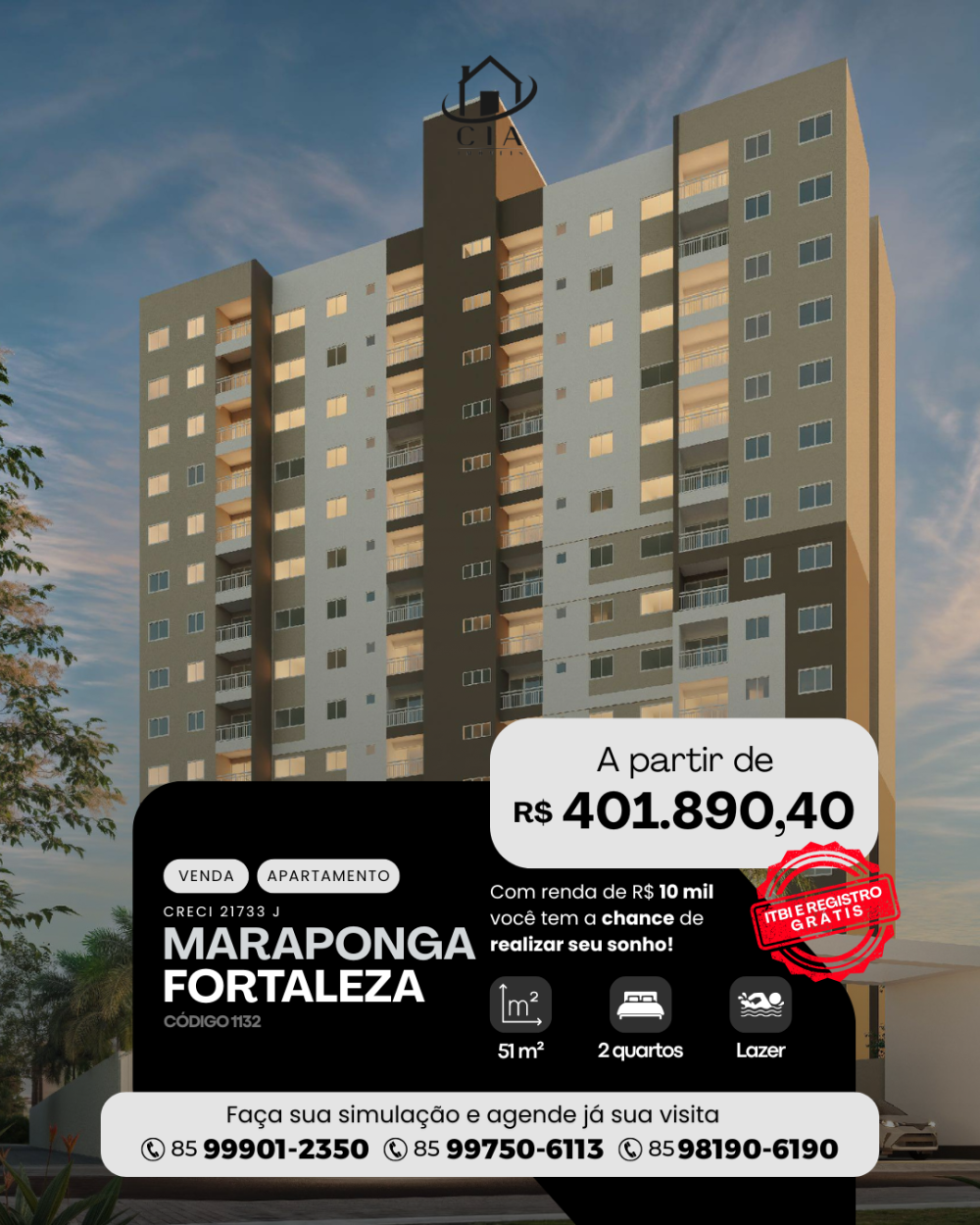 Apartamento > venda > Maraponga - Fortaleza/CE