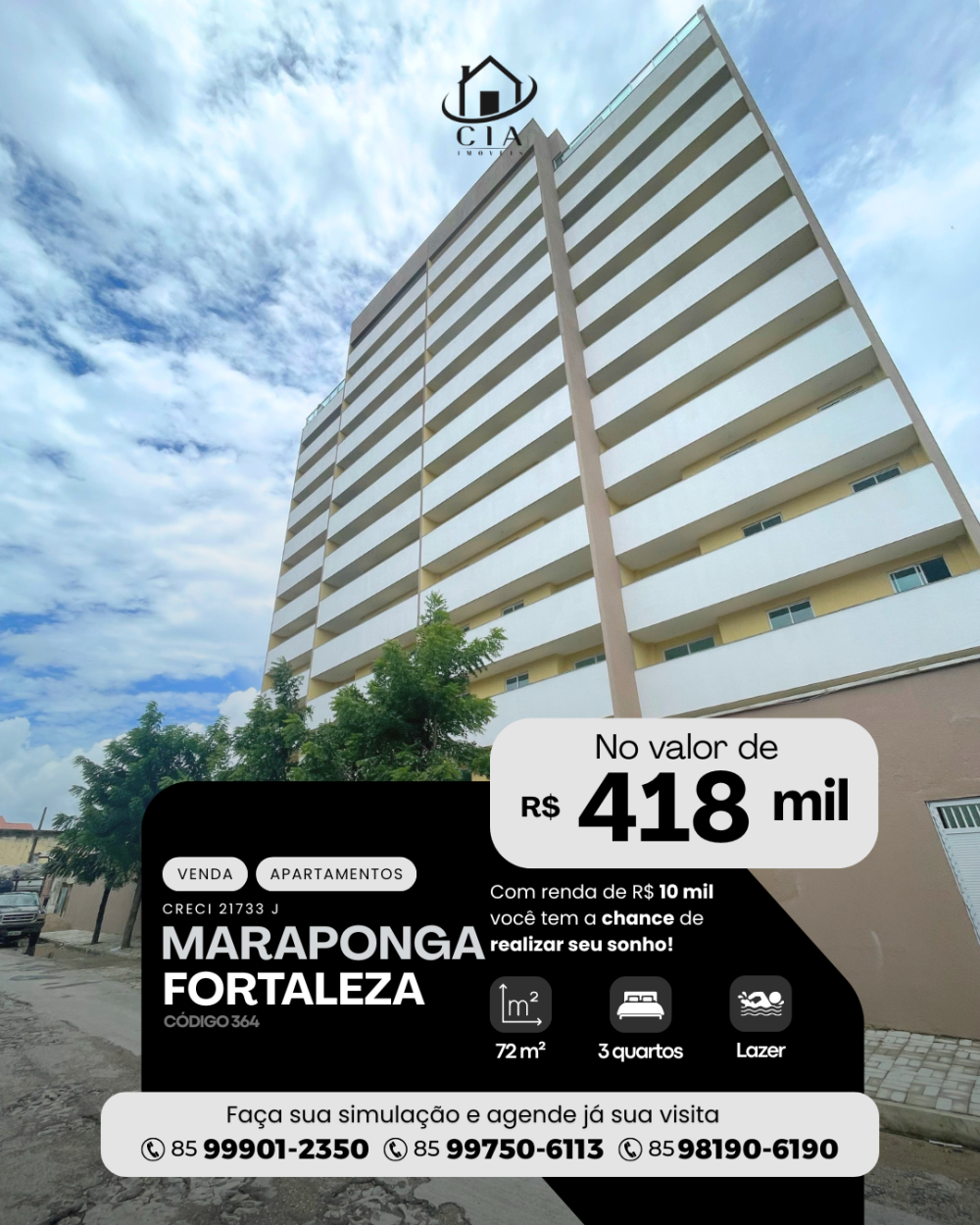 Apartamento > venda > Maraponga - Fortaleza/Ce