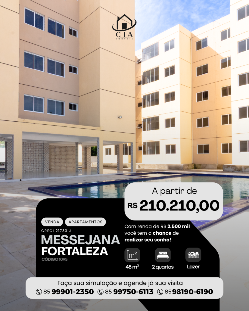 Apartamento > venda > Messejana - Fortaleza/CE