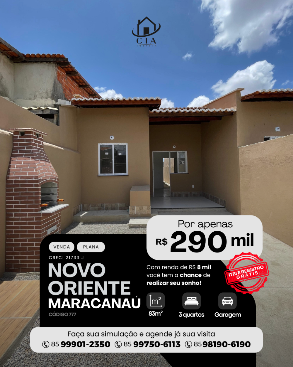 Casa > venda > Novo Oriente - Maracanaú/CE
