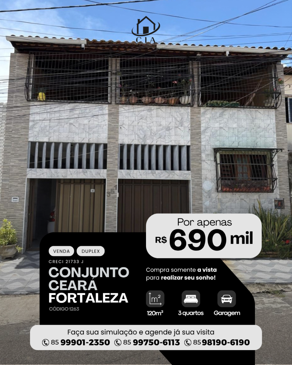 Duplex > venda > Conjunto Ceará - Fortaleza/CE