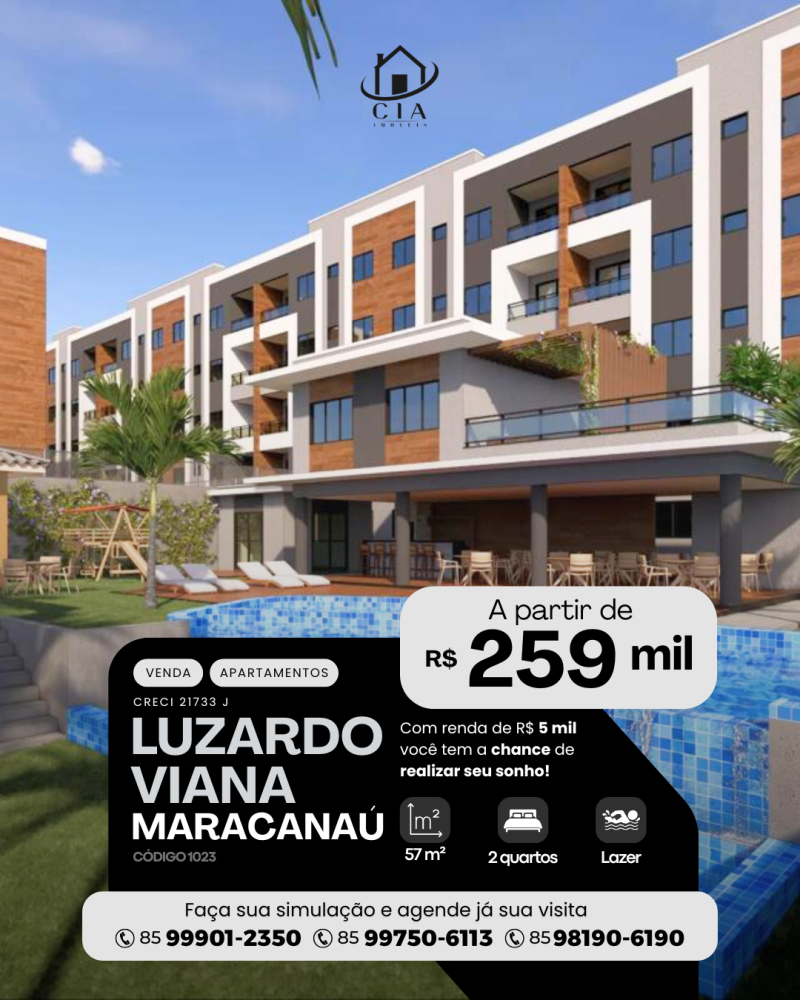 Apartamento > venda > Luzardo Viana - Maracanaú/CE
