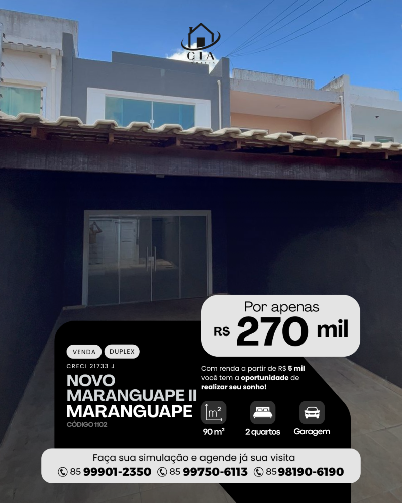 Duplex > venda > Novo Maranguape II - Maranguape/CE
