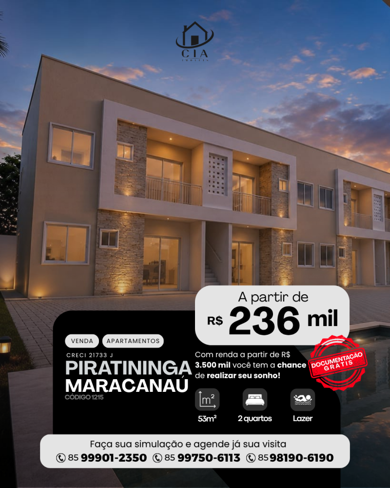 Apartamento > venda > Piratininga - Maracanaú/CE