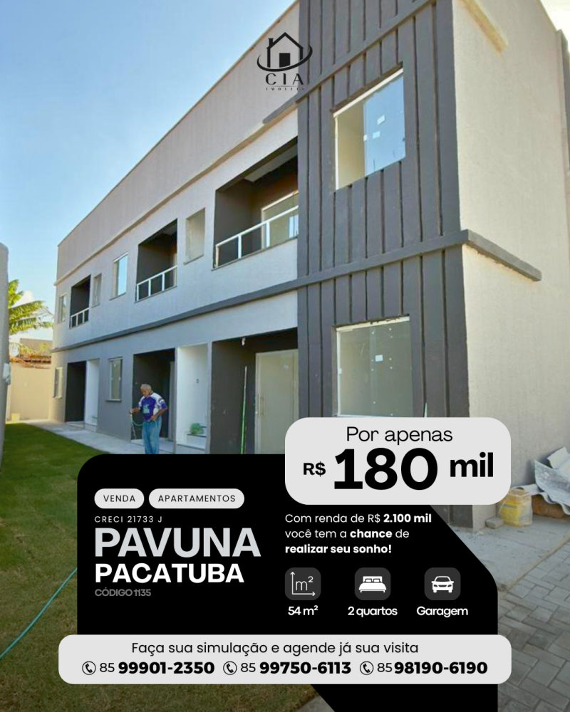 Apartamento > venda > Pavuna - Pacatuba/CE