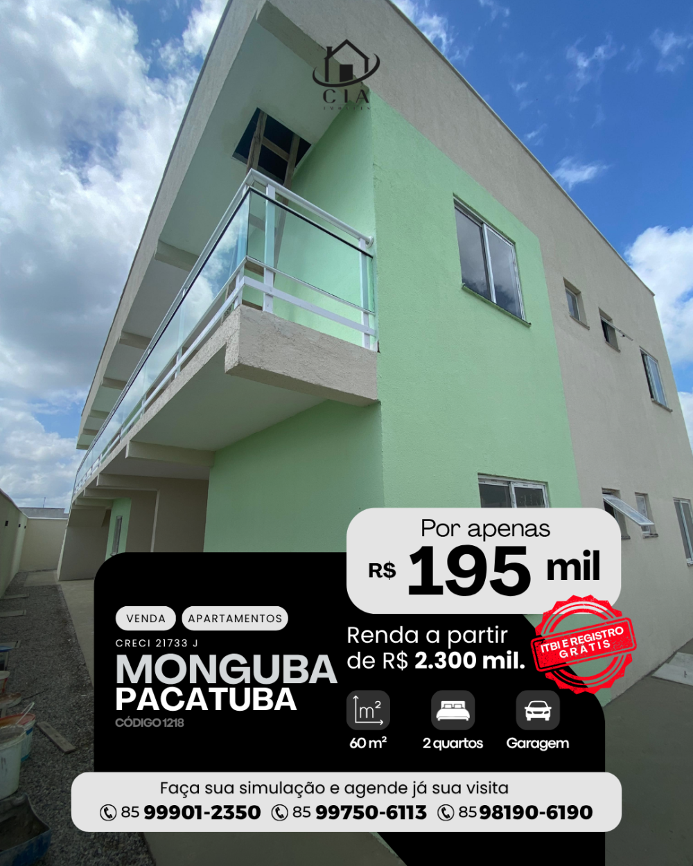 Apartamento > venda > Monguba - Pacatuba/CE