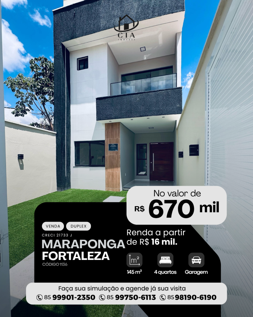 Duplex > venda > Maraponga - Fortaleza/CE
