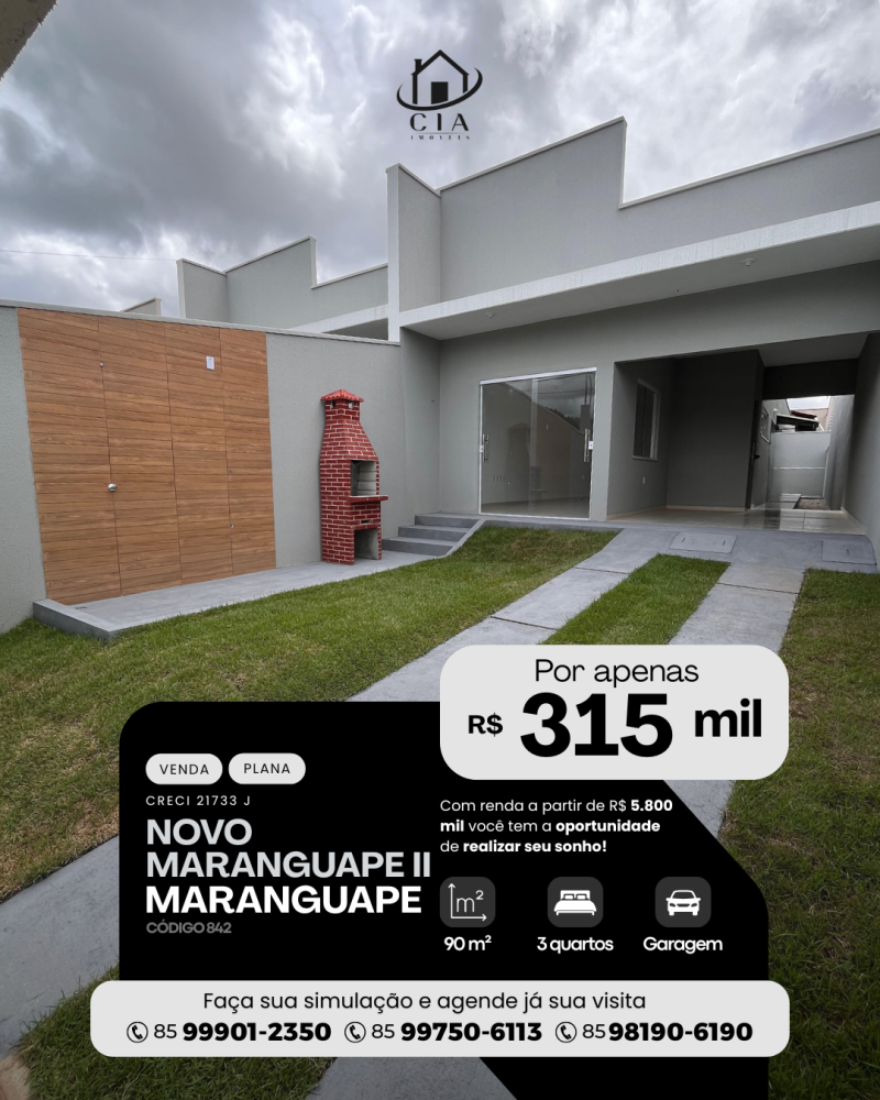 Casa > venda > Novo Maranguape II - Maranguape/CE