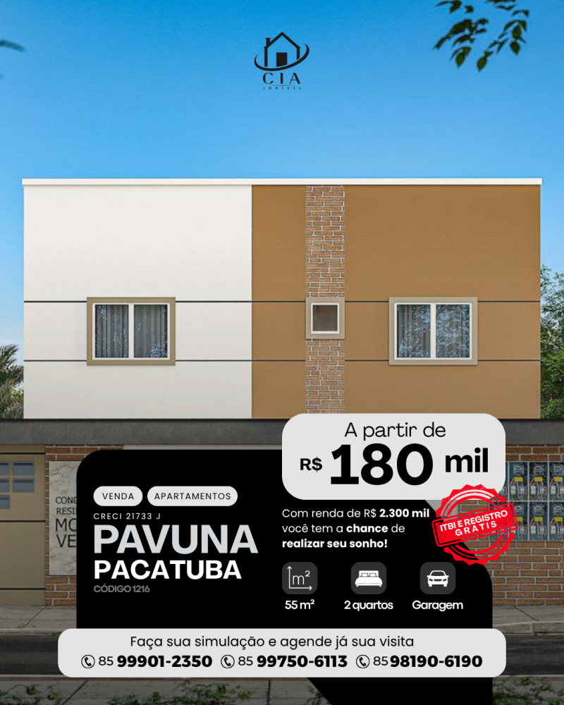 Apartamento > venda > Pavuna - Pacatuba/CE