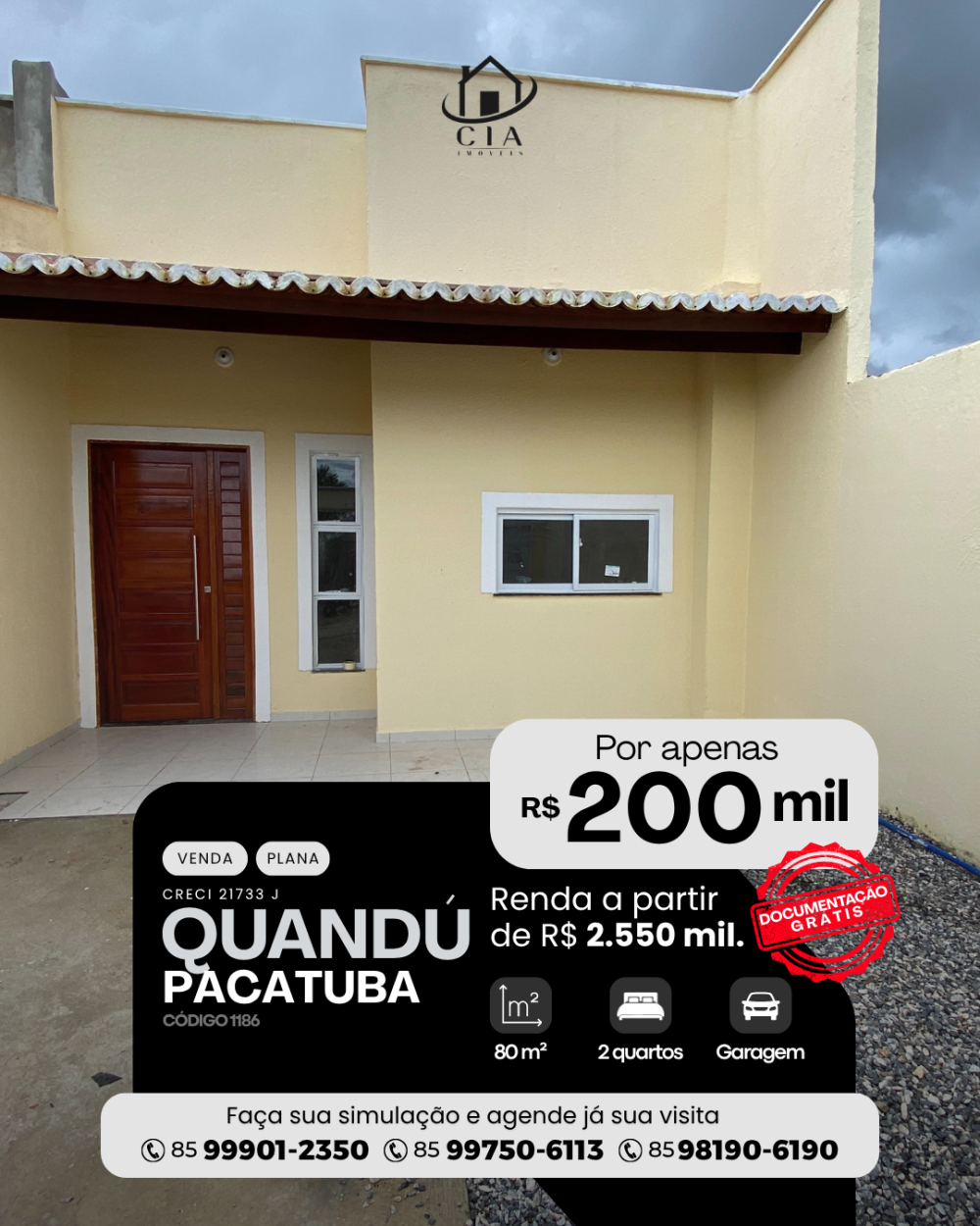Casa > venda > Quandú - Pacatuba/CE