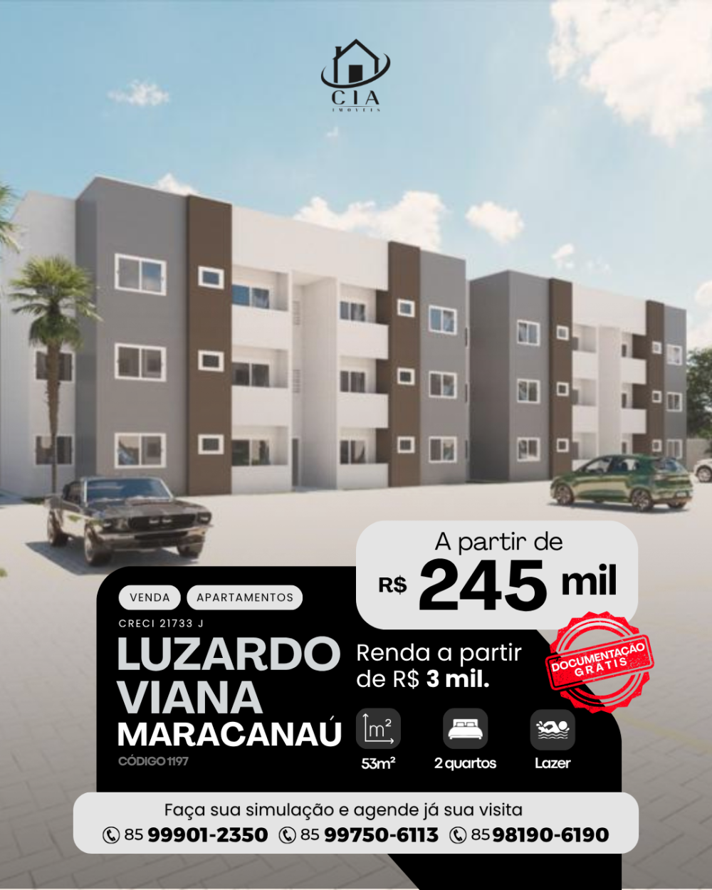Apartamento > venda > Luzardo Viana - Maracanaú/CE