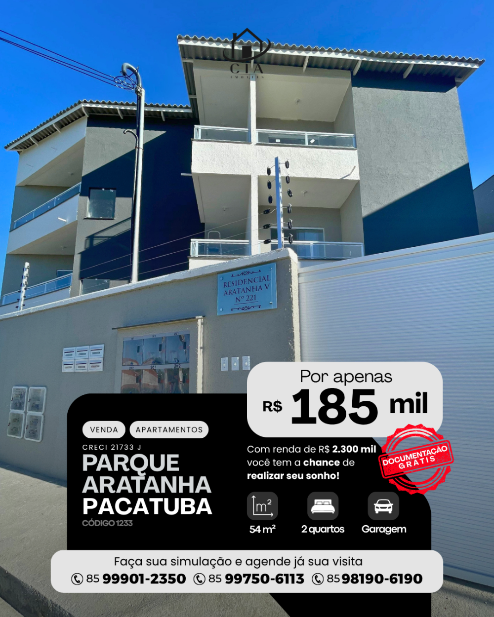 Apartamento > venda > Parque Aratanha - Pacatuba/CE