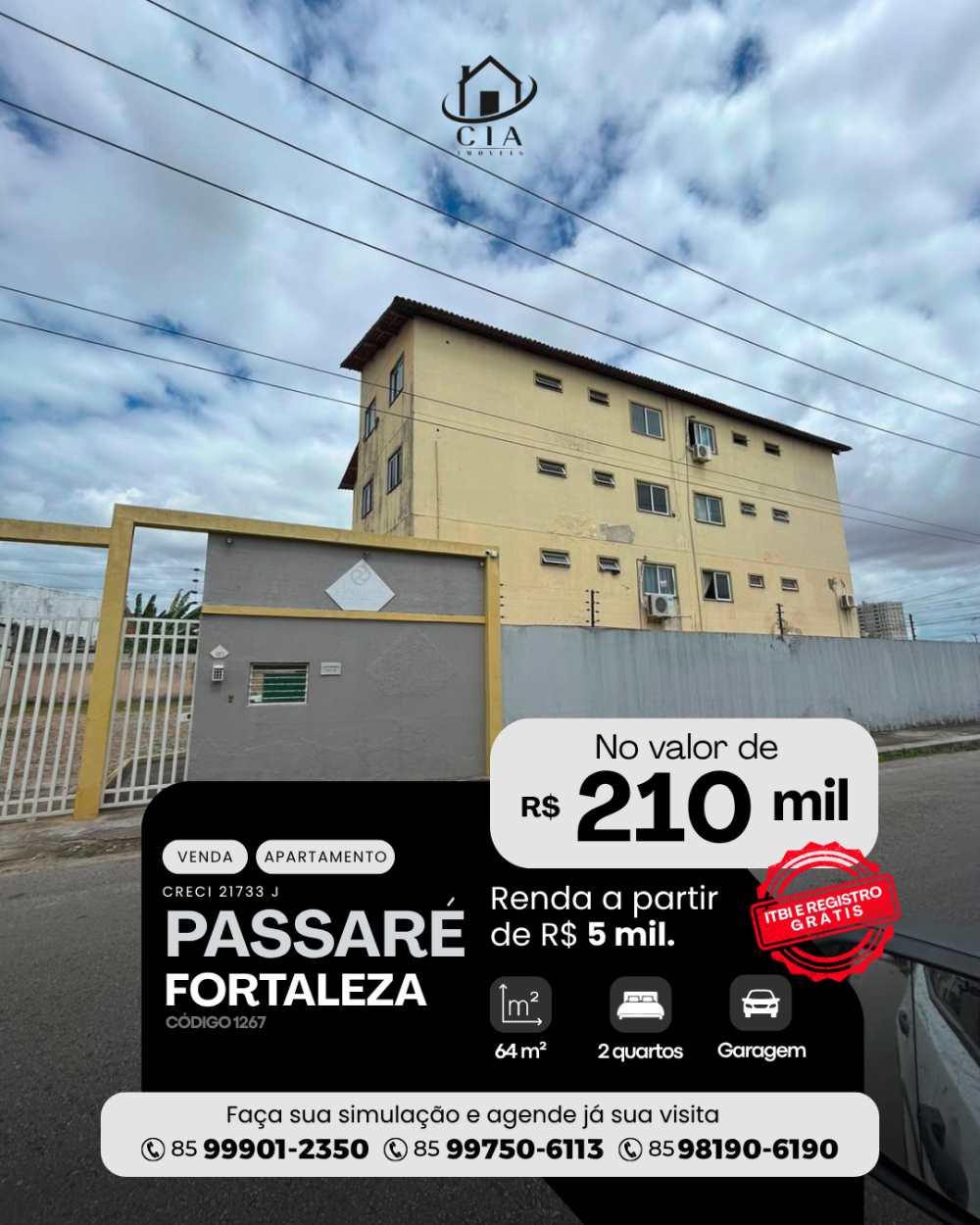 Apartamento > venda > Passaré - Fortaleza/CE