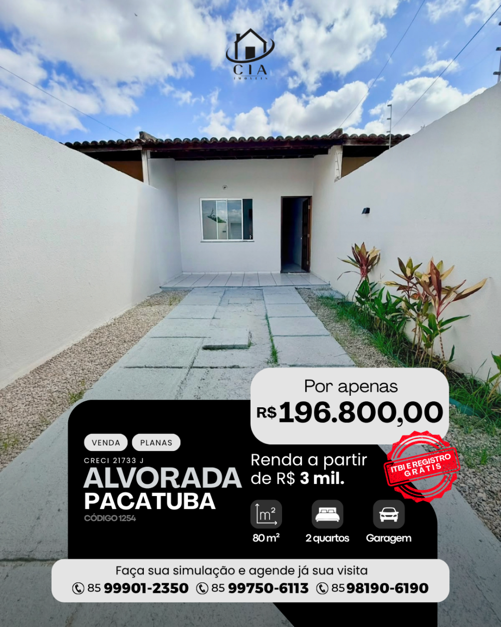 Casa > venda > Alvorada - Pacatuba/CE