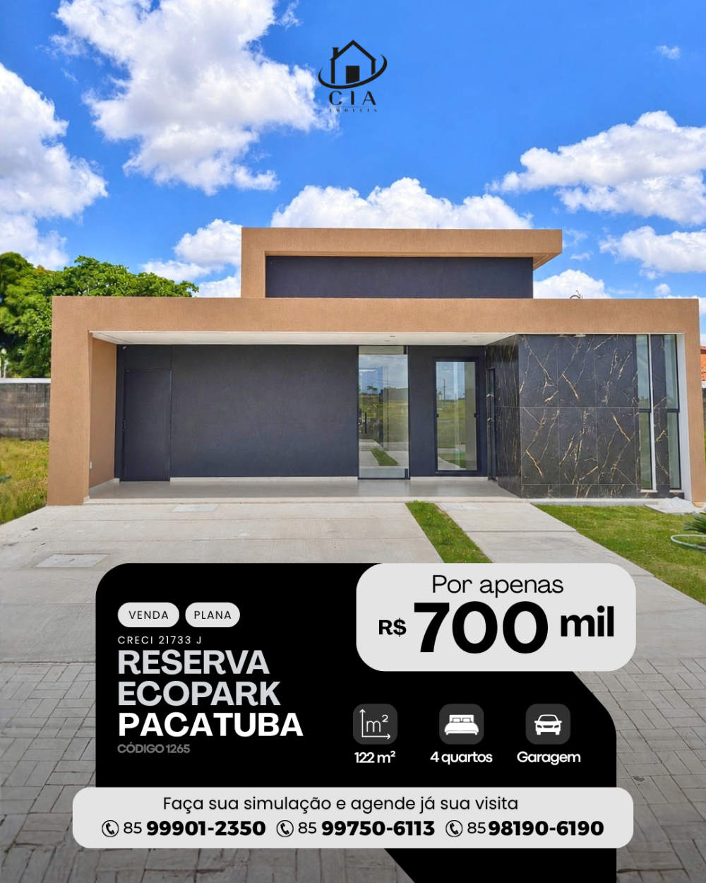 Casa em Condomínio > venda > Reserva Ecopark - Pacatuba/CE