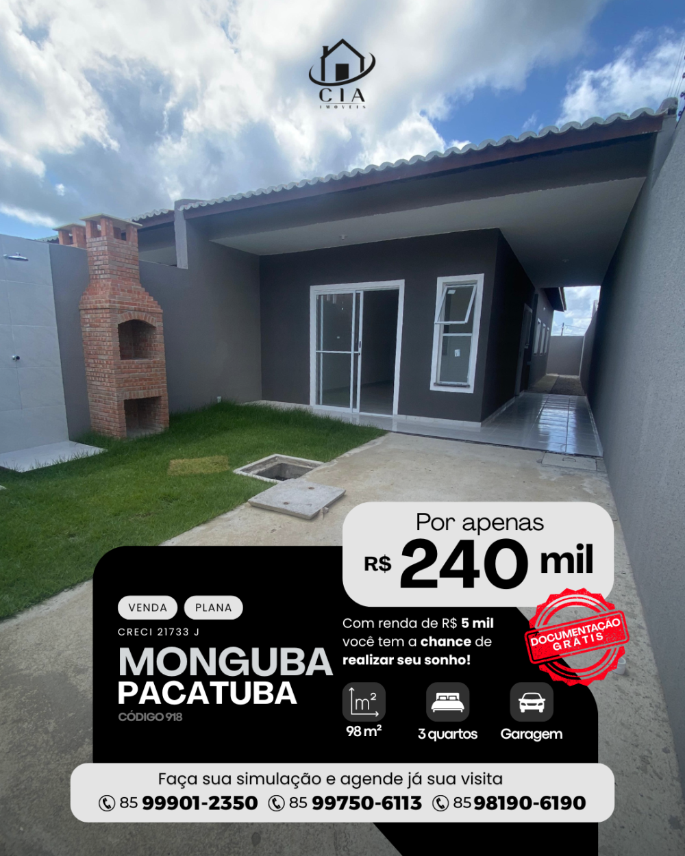 Casa > venda > Monguba - Pacatuba/CE