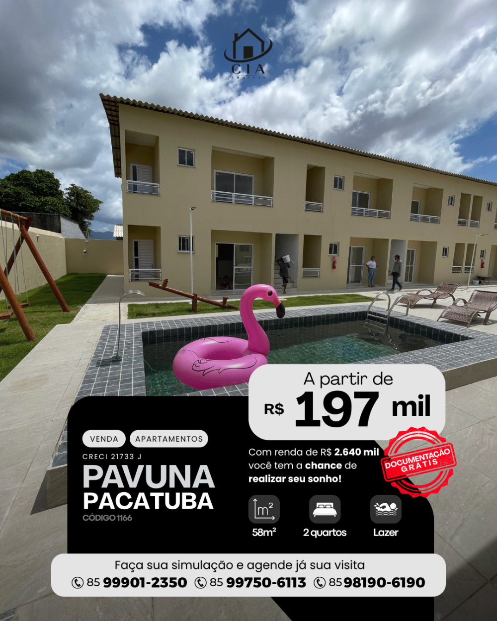 Apartamento > venda > Pavuna - Pacatuba/CE
