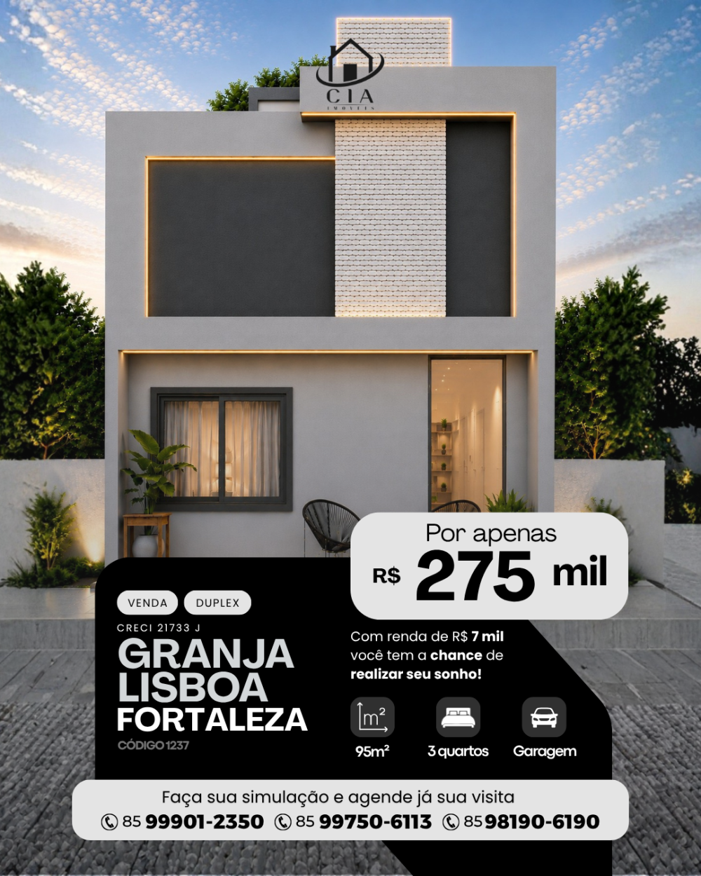 Duplex > venda > Granja Lisboa - Fortaleza/CE