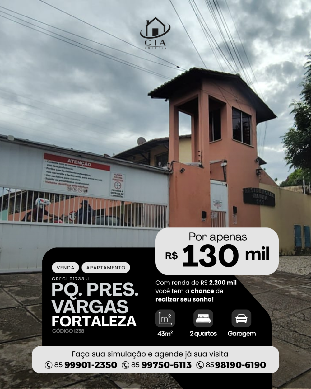 Apartamento > venda > Parque Presidente Vargas - Fortaleza/CE