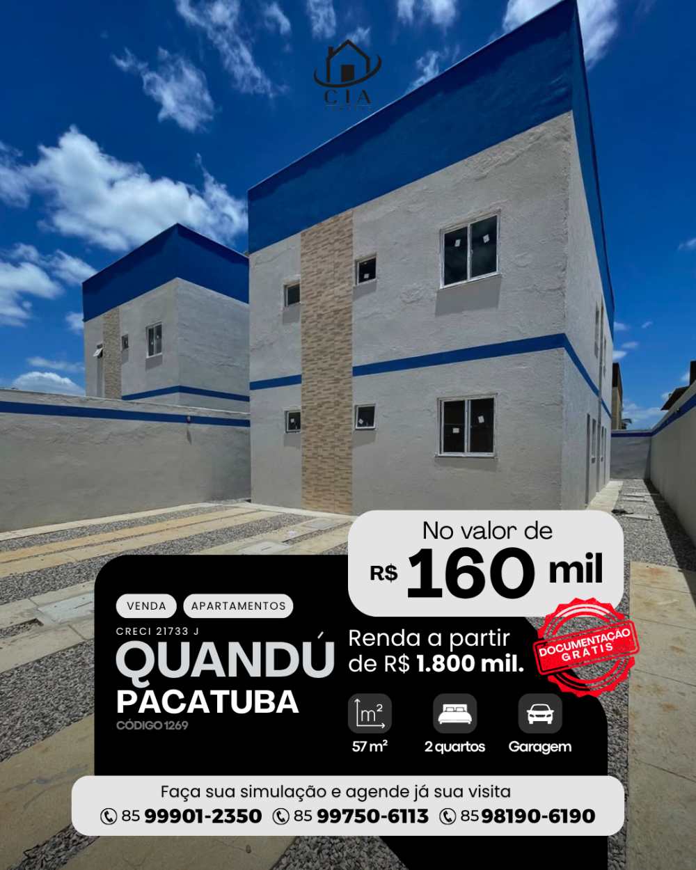 Apartamento > venda > Quandú - Pacatuba/CE