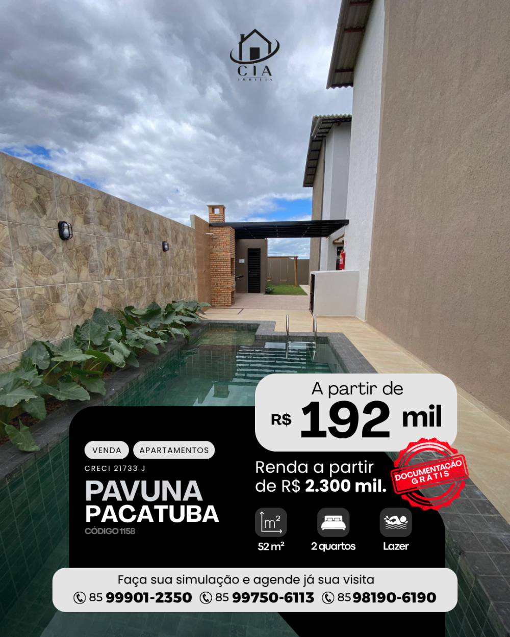 Apartamento > venda > Pavuna - Pacatuba/CE