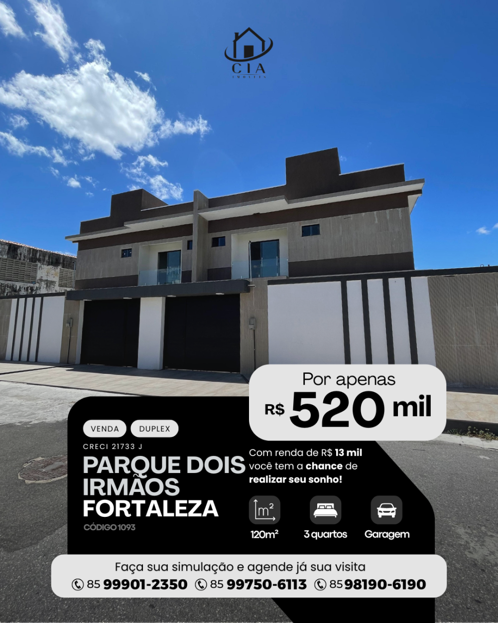 Duplex > venda > Parque Dois Irmãos - Fortaleza/CE