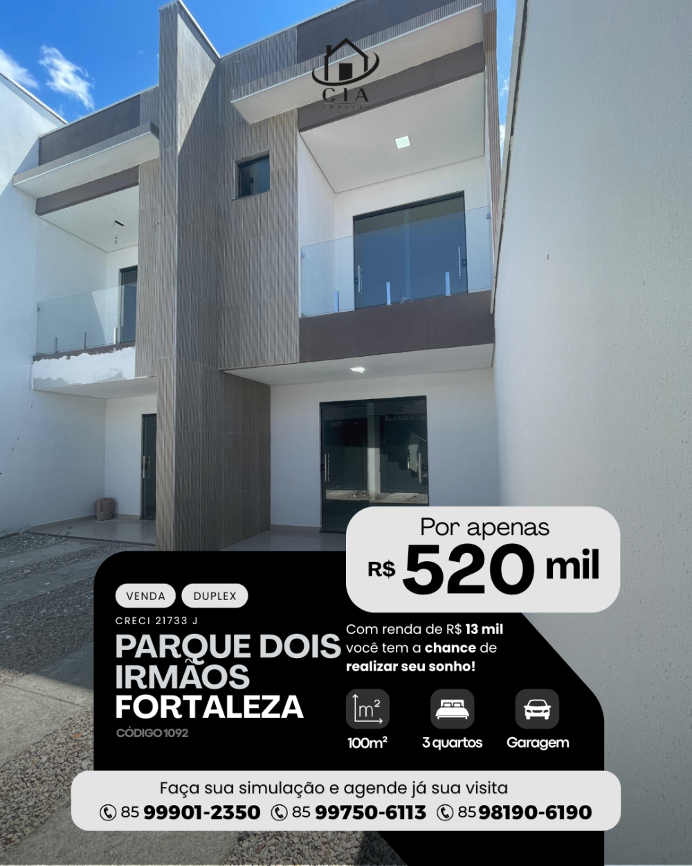Duplex > venda > Parque Dois Irmãos - Fortaleza/CE