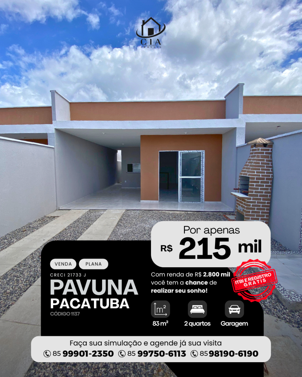 Casa > venda >  Pavuna - Pacatuba/CE