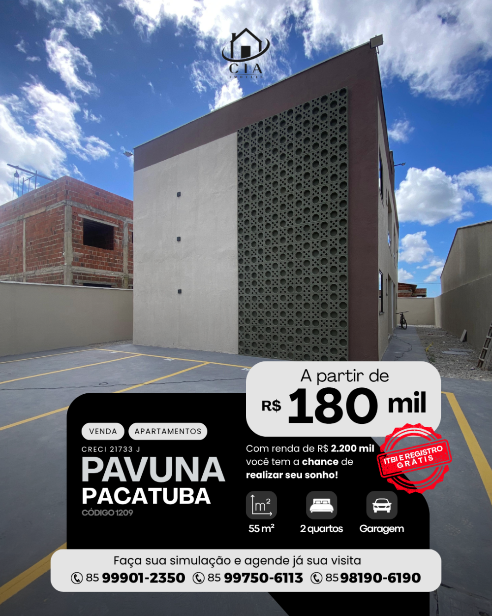 Apartamento > venda > Pavuna - Pacatuba/CE