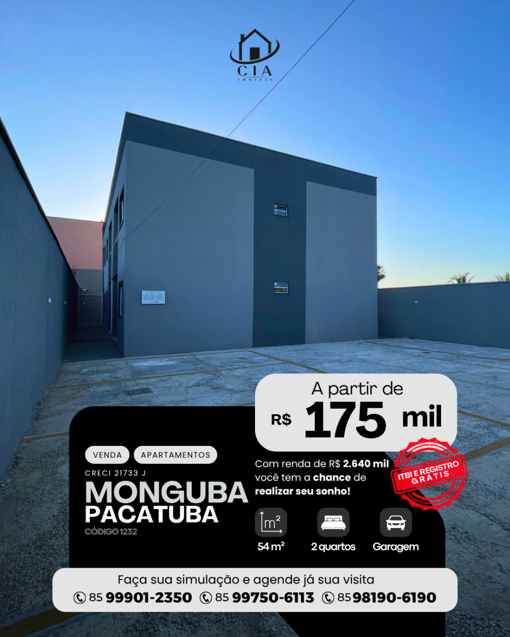 Apartamento > venda > Monguba - Pacatuba/CE