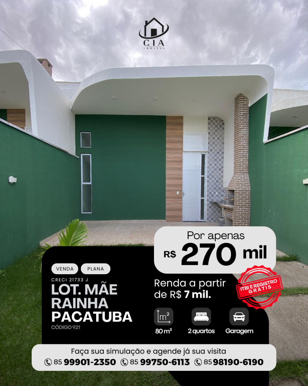 Casa > venda > Lot. Mãe Rainha 4 - Pacatuba/CE