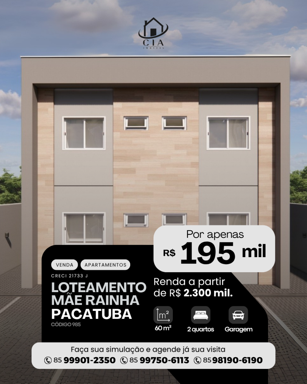 Apartamento > venda > Lot. Mãe Rainha - Pacatuba/CE