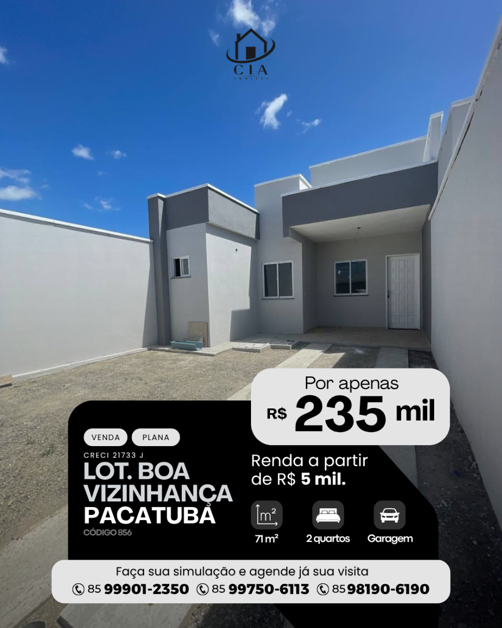 Casa > venda > Loteamento Boa Vizinhança - Pacatuba/CE