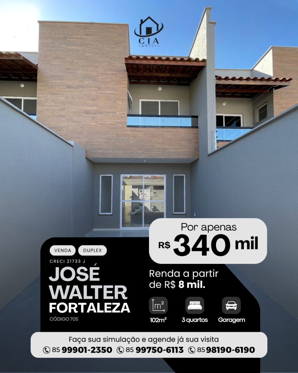 Duplex > venda > José Walter - Fortaleza/CE