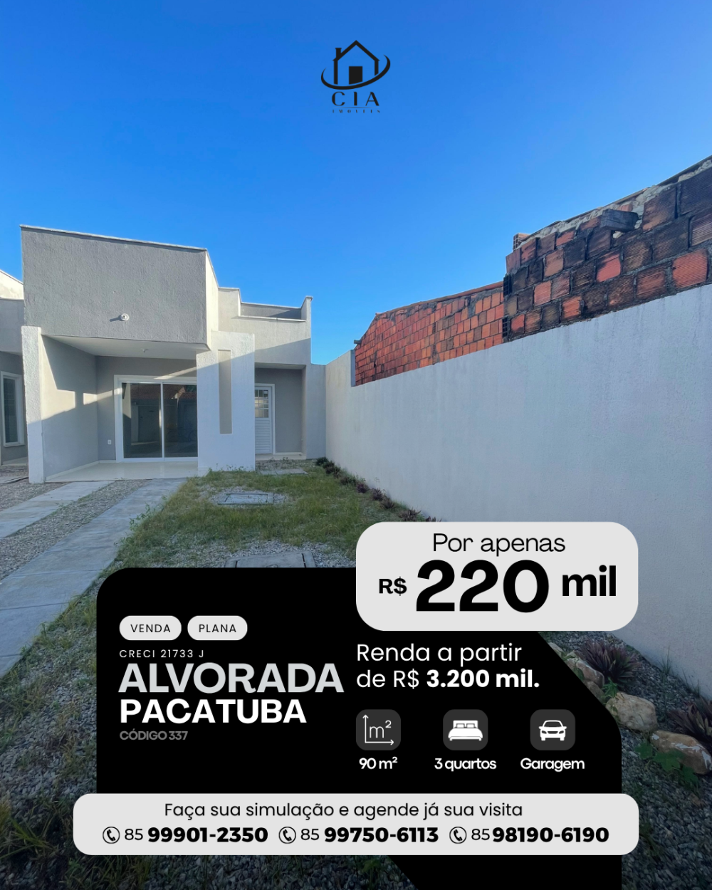 Casa > venda > Alvorada - Pacatuba/Ce