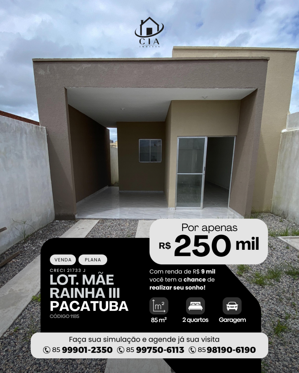 Casa > venda > Loteamento Mãe Rainha III - Pacatuba/CE