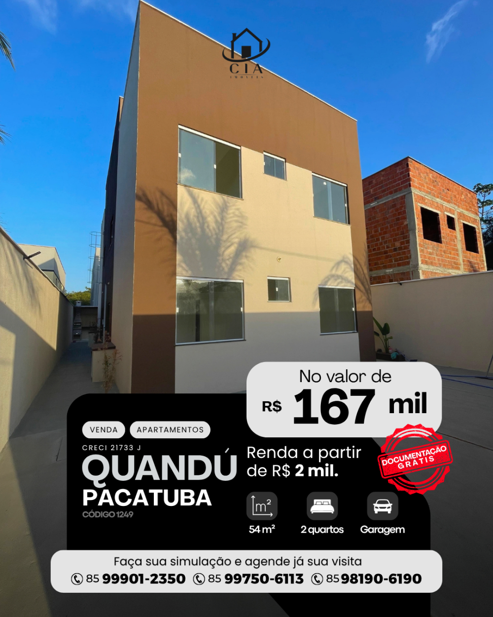 Apartamento > venda > Quandú - Pacatuba/CE