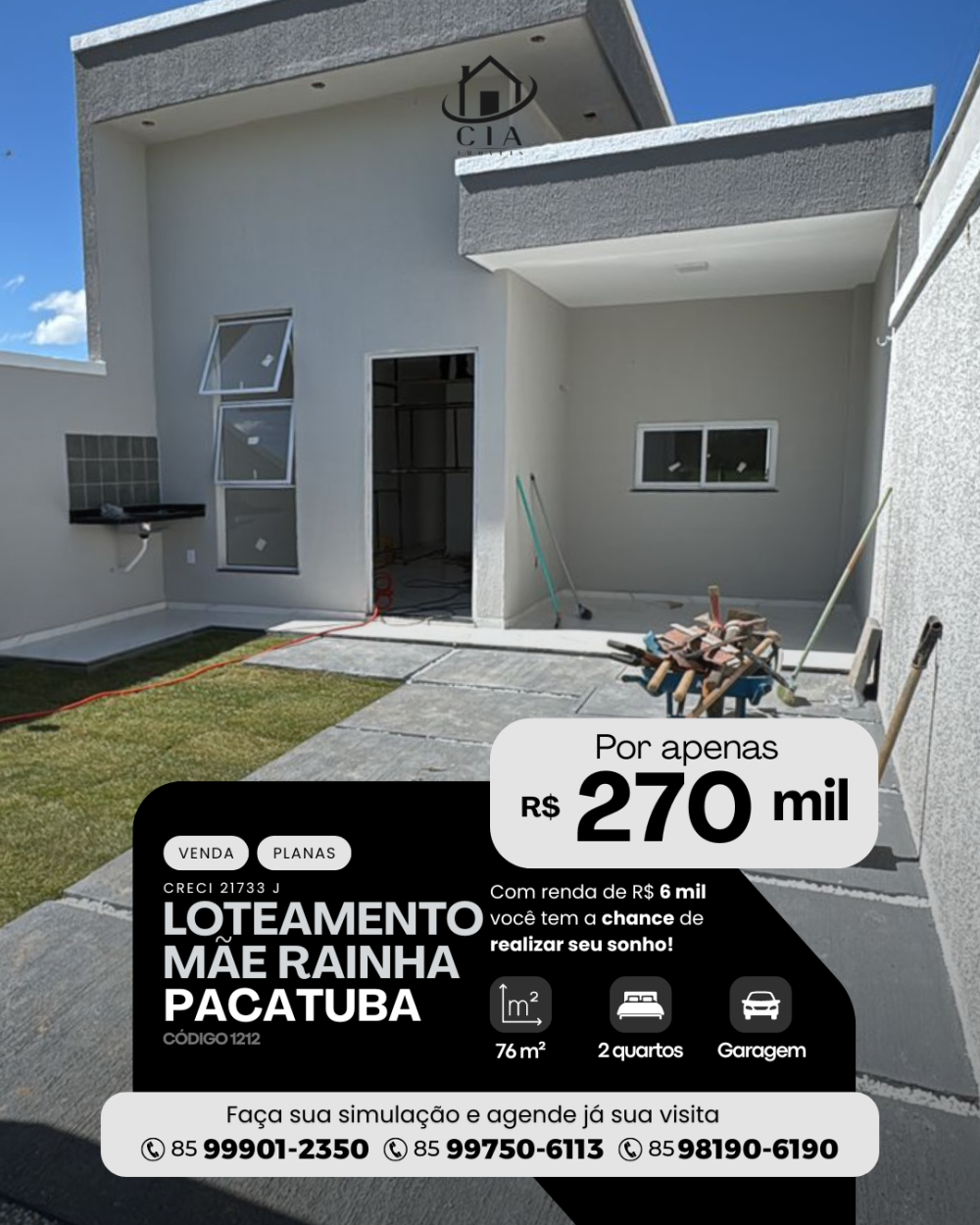Casa > venda > Loteamento Mãe Rainha IV - Pacatuba/CE