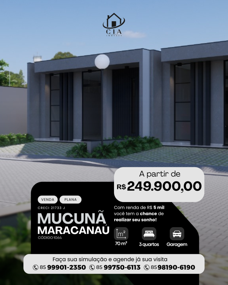 Casa em Condomínio > venda > Mucunã - Maracanaú/CE