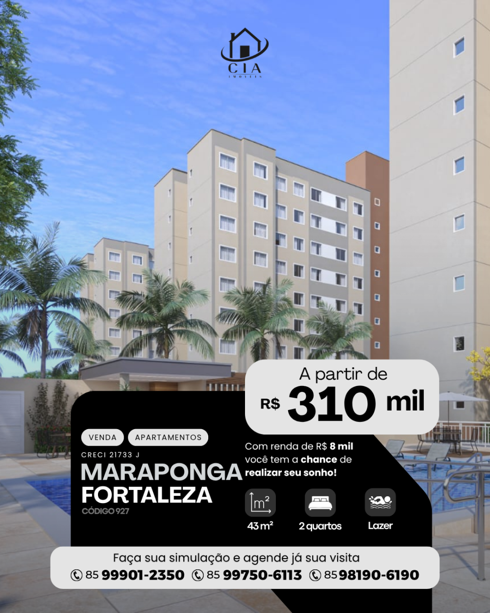 Apartamento > venda > Maraponga - Fortaleza/CE