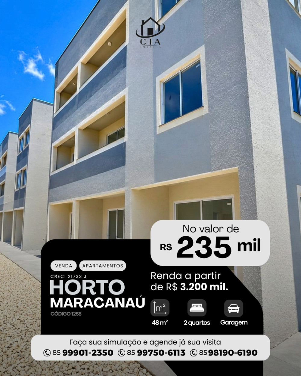 Apartamento > venda > Horto - Maracanaú/CE
