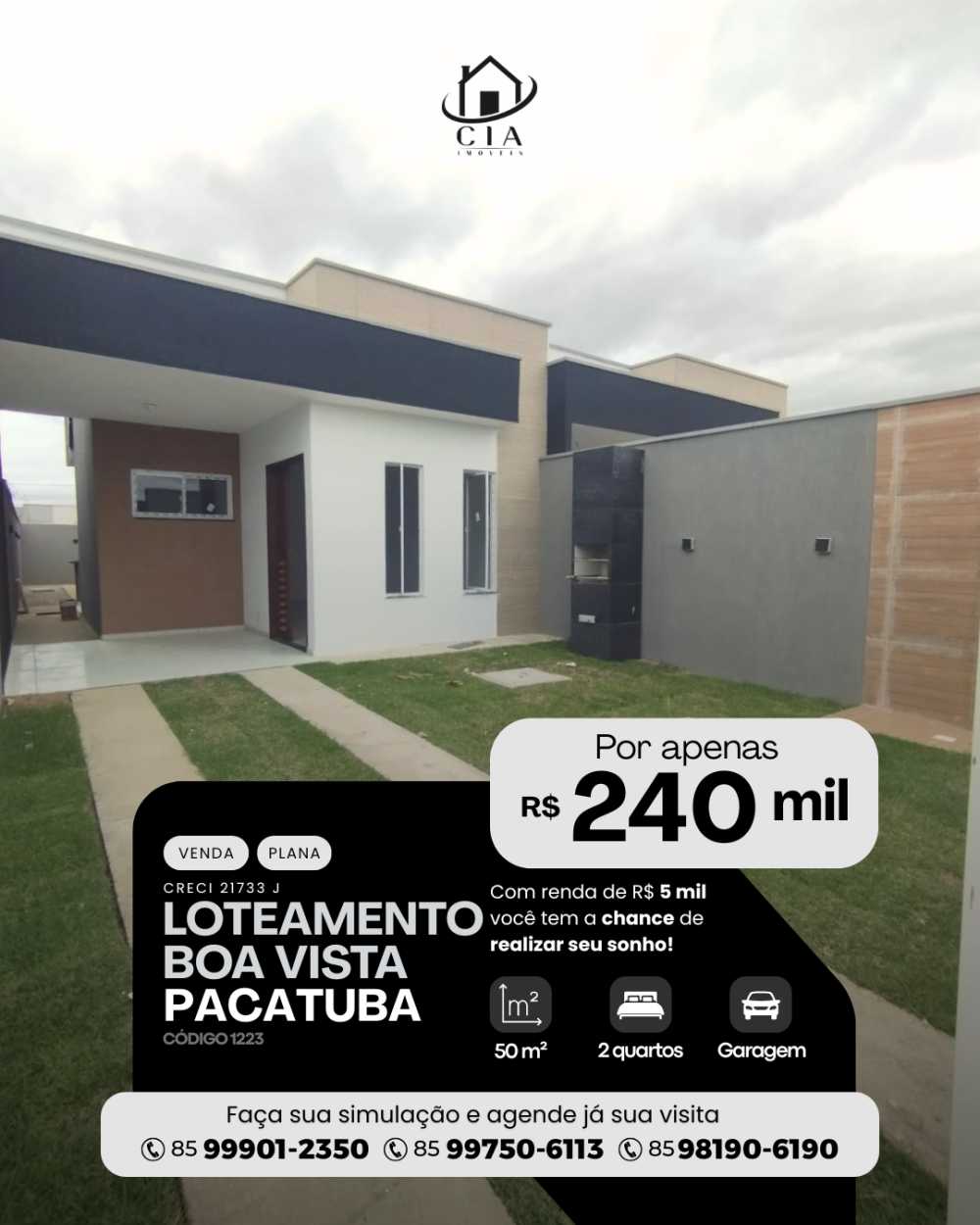 Casa > venda > Loteamento Boa Vista - Pacatuba/CE