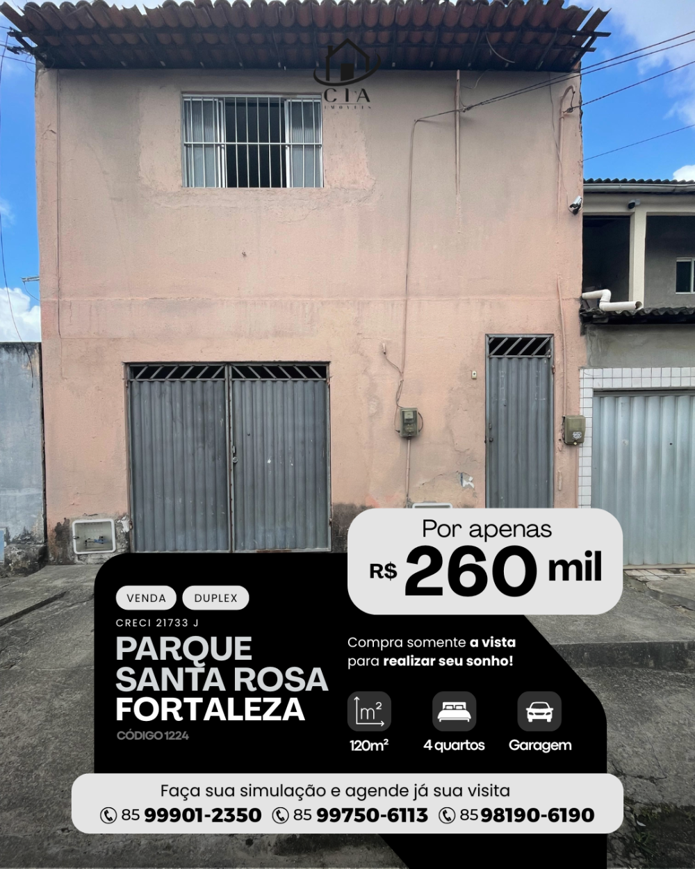 Duplex > venda > Parque Santa Rosa - Fortaleza/CE