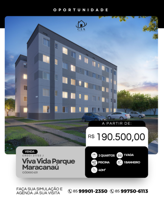 Apartamento > Venda > Parque Tijuca - Maracanaú/CE